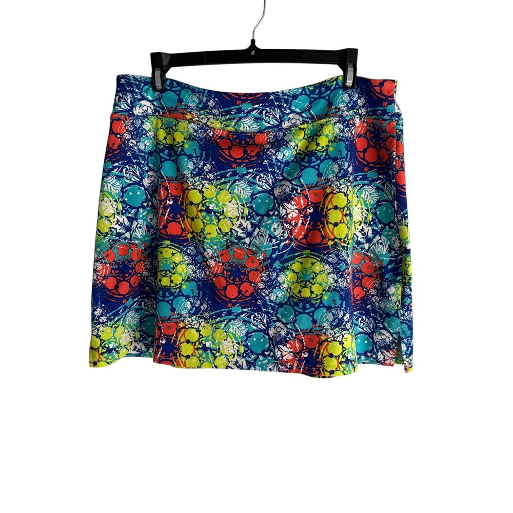 TRANQUILITY by Colorado Clothing Multicolor Floral Tennis Golf Skirt, L